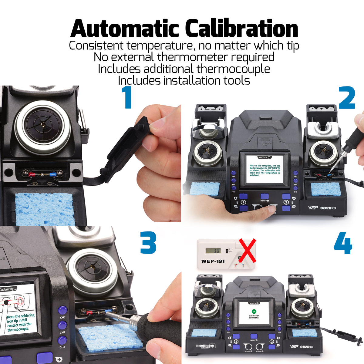 982D-III Dual-Channel Soldering & Tweezers Station