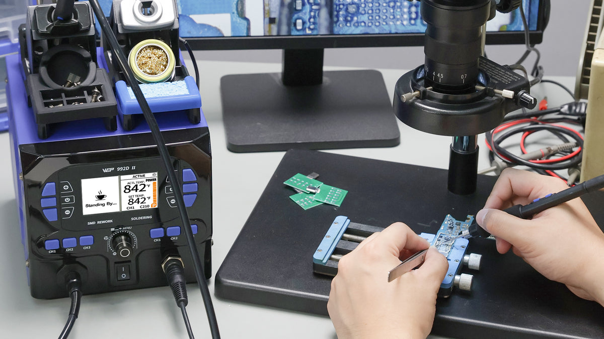 992D II 2-in-1 Soldering & Hot Air Pencil Station