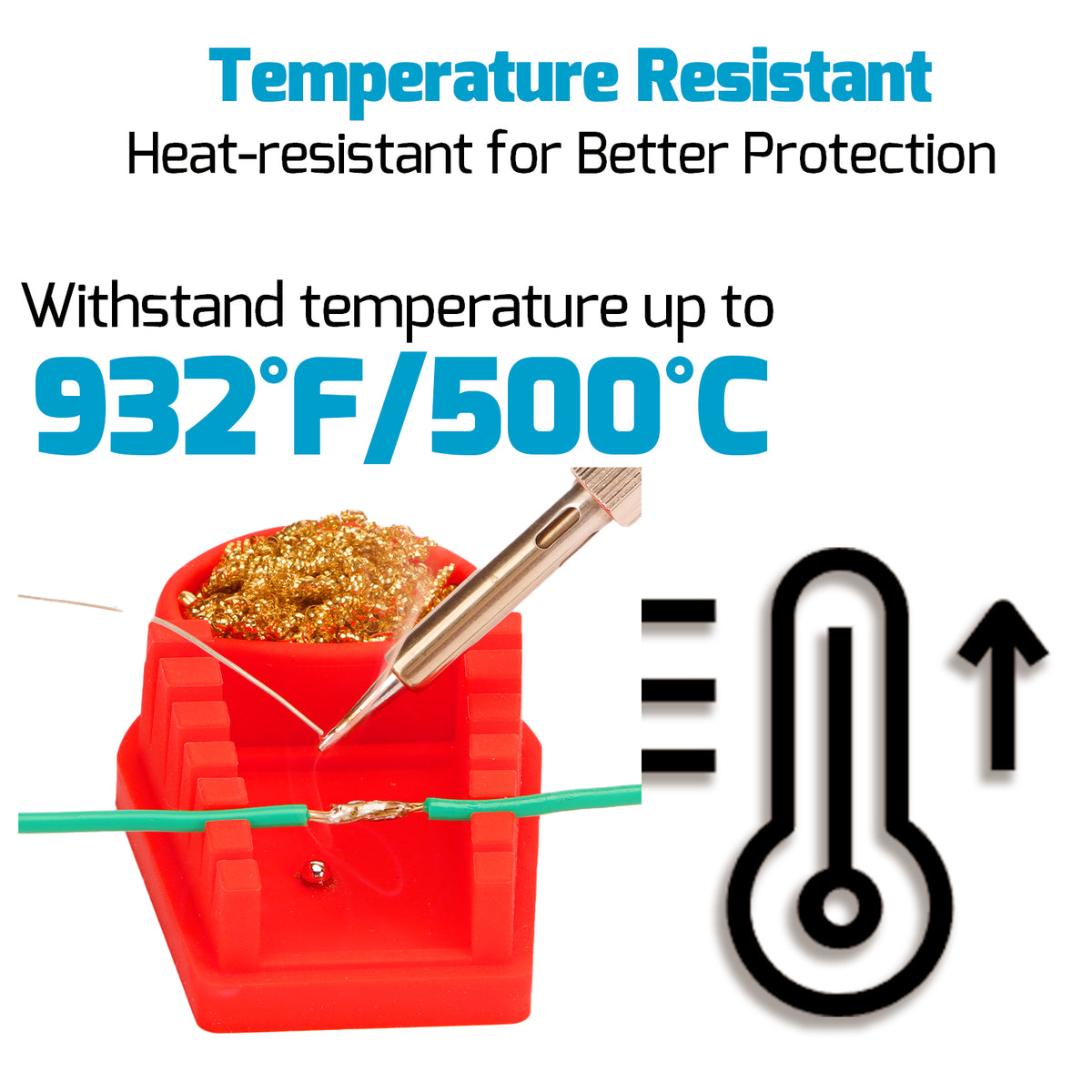 Silicone Wire Holder with Tip Cleaner