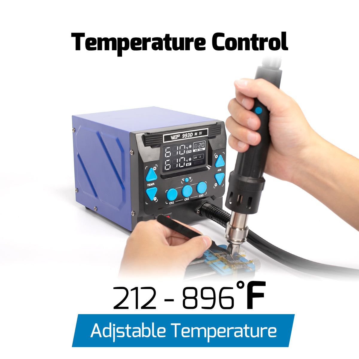 993DM IV High-Power Hot Air Rework Station