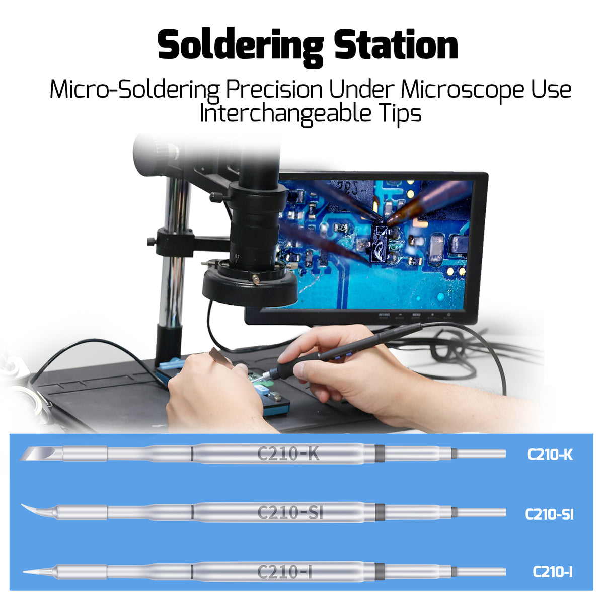 992D II 2-in-1 Soldering & Hot Air Pencil Station
