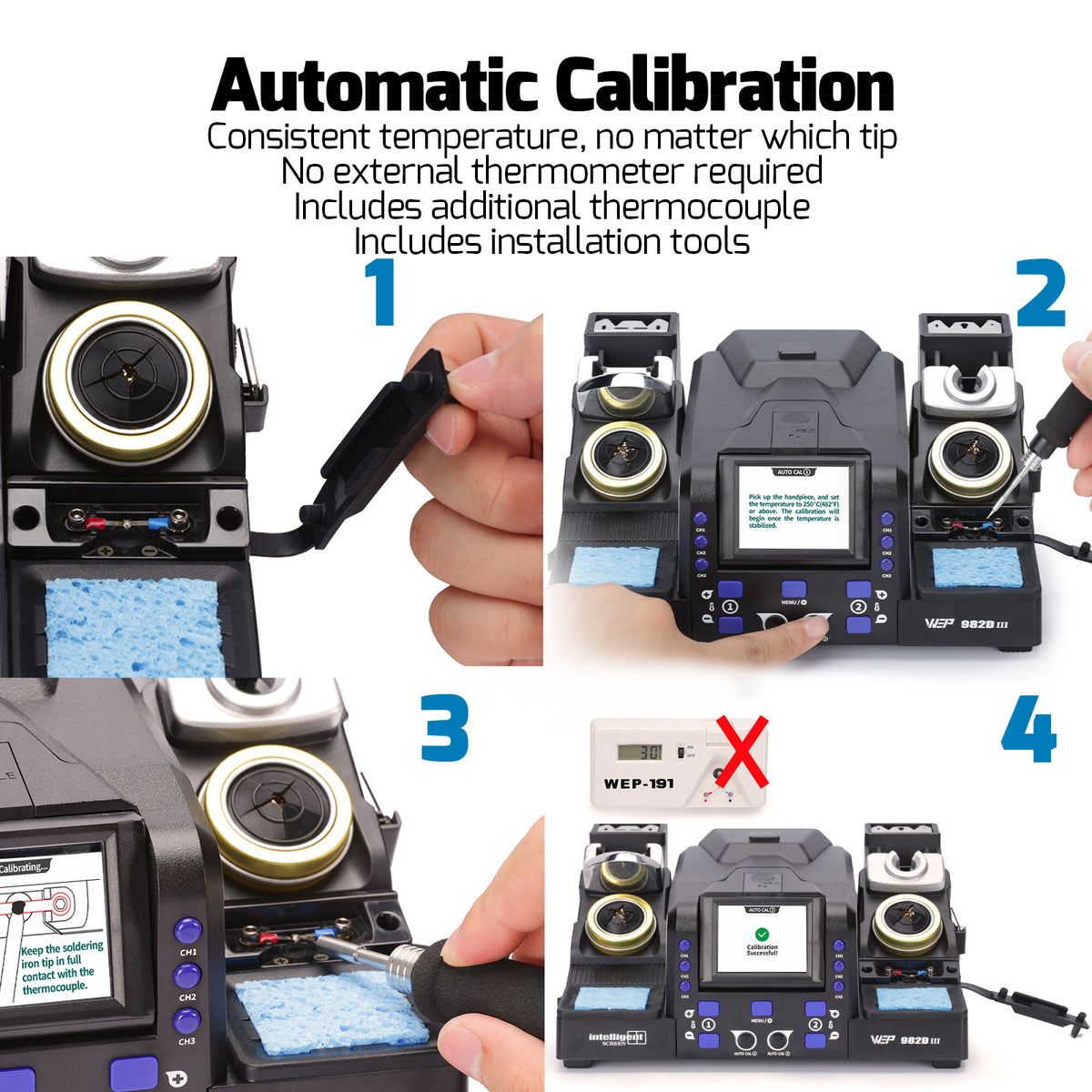 982D-III Dual-Channel Soldering & Tweezers Station