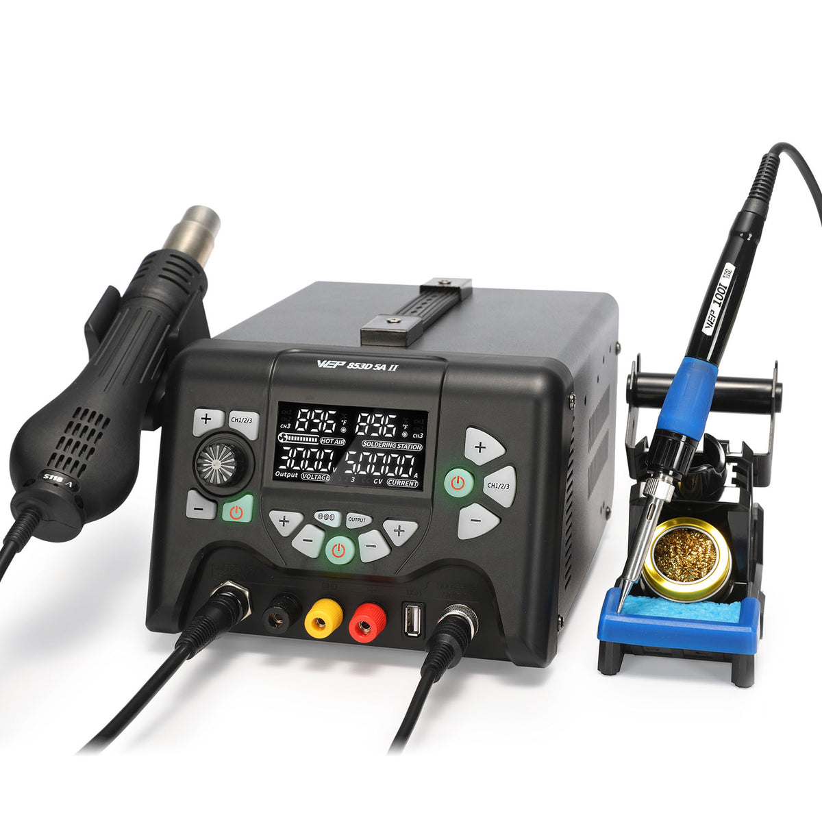 853D 5A II 3-in-1 Soldering + Rework + Power Supply