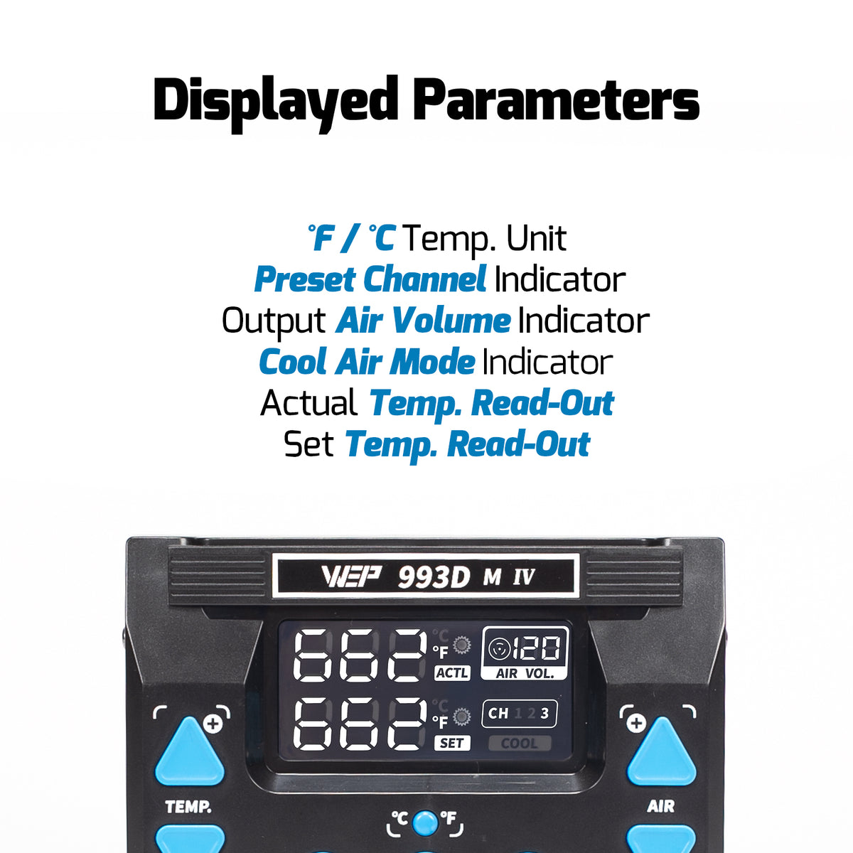 993DM IV High-Power Hot Air Rework Station