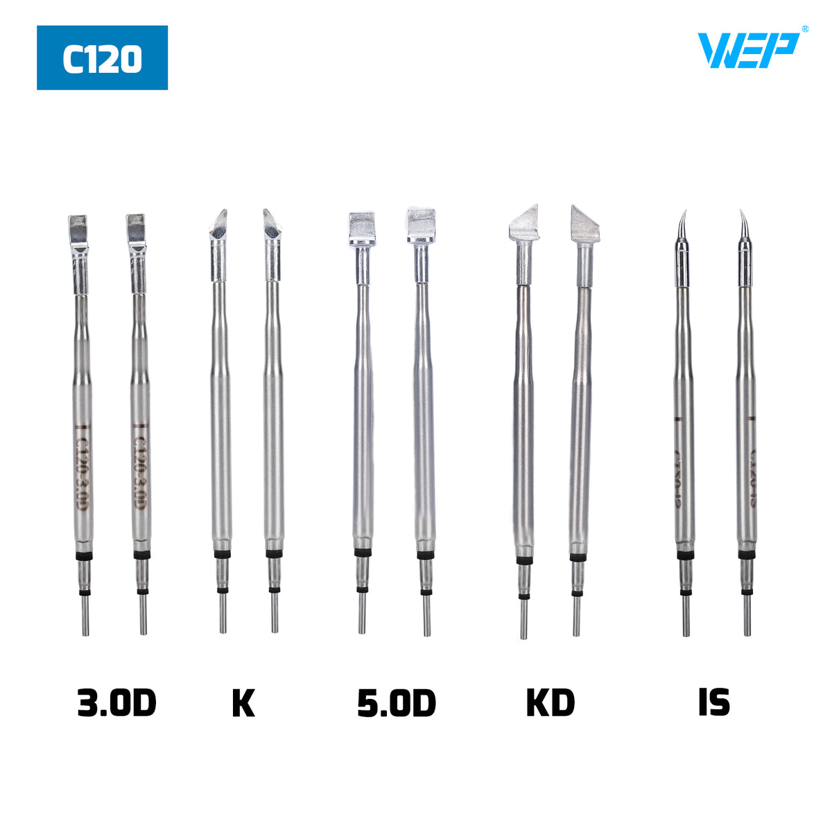C120 Hot Tweezers Tips (Pair)