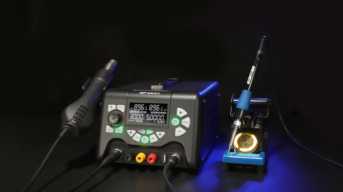 853D 5A II 3-in-1 Soldering + Rework + Power Supply