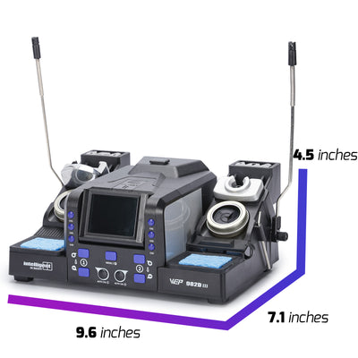 982D-III Dual-Channel Soldering & Tweezers Station