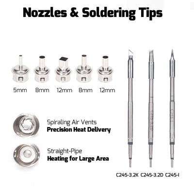 992D-III 2-in-1 Soldering & Hot Air Station