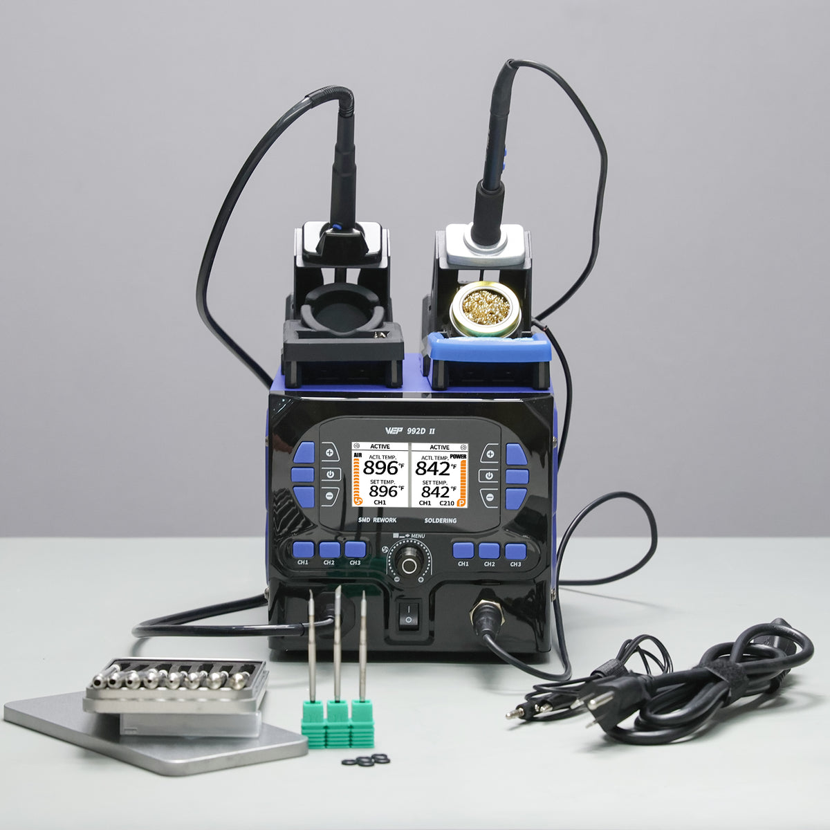 992D II 2-in-1 Soldering & Hot Air Pencil Station