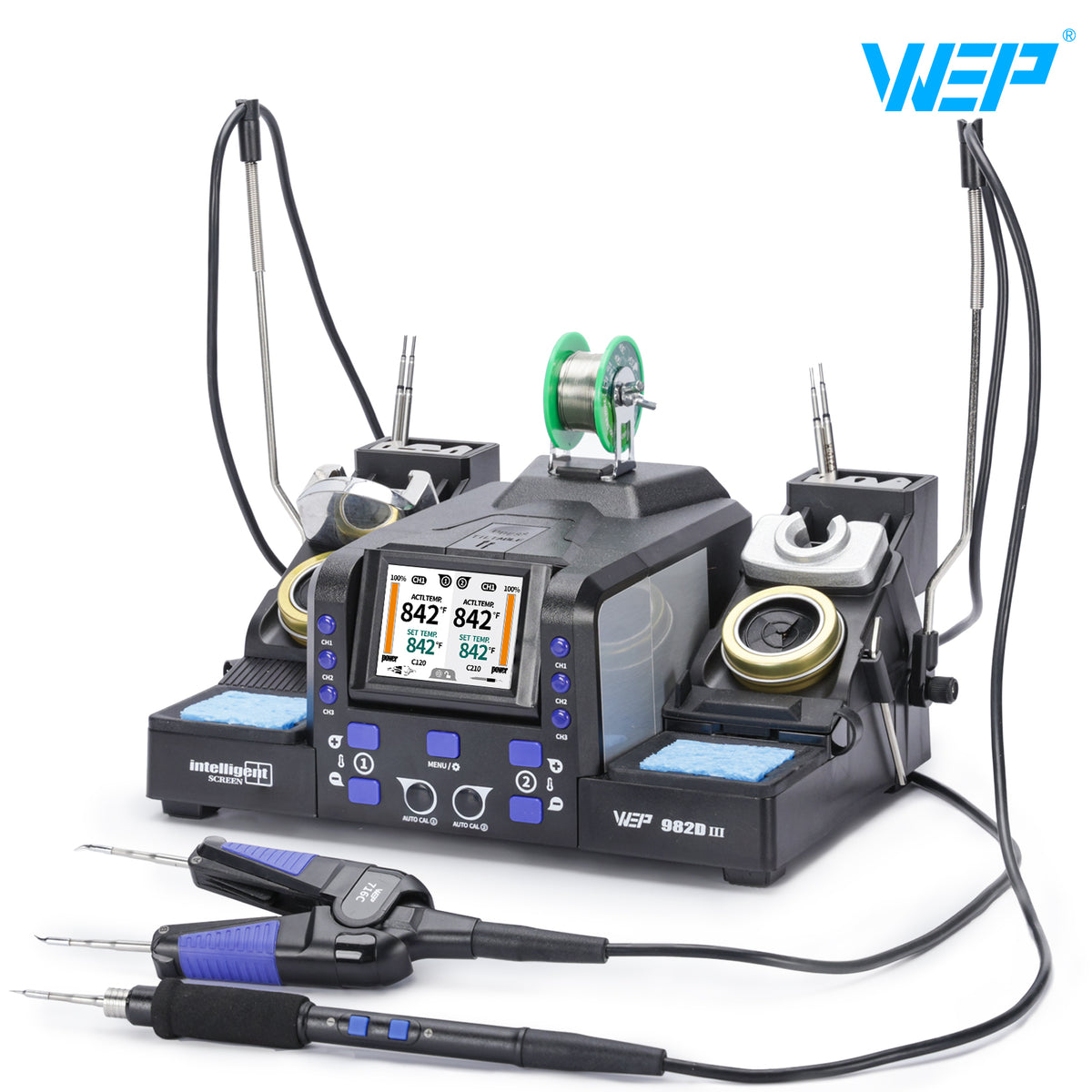 982D-III Dual-Channel Soldering & Tweezers Station