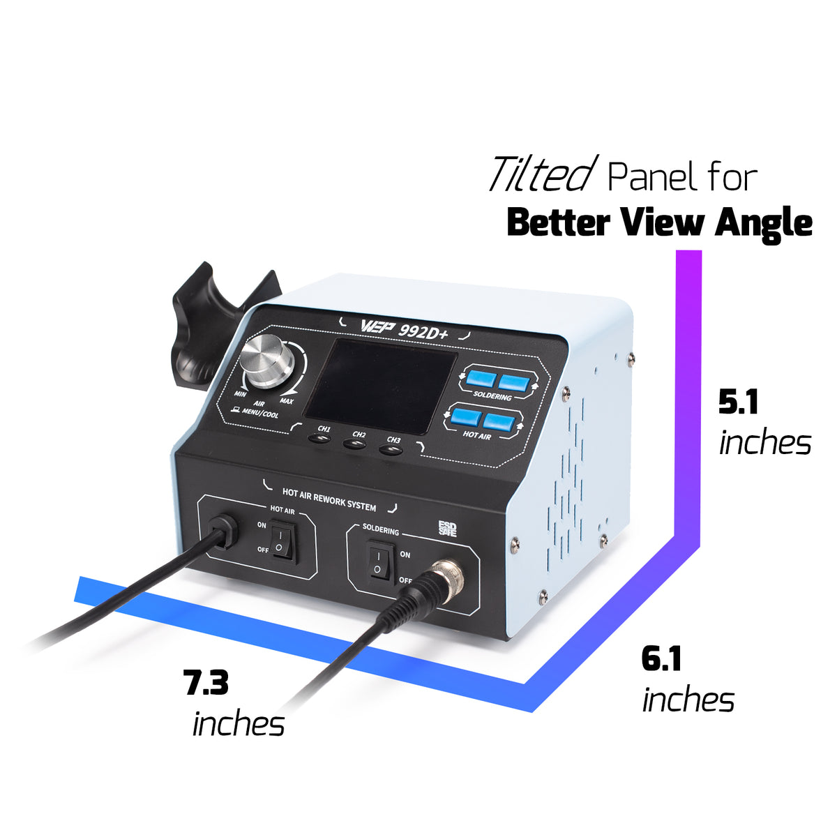 992D+ Soldering + Rework 2-in-1 Station