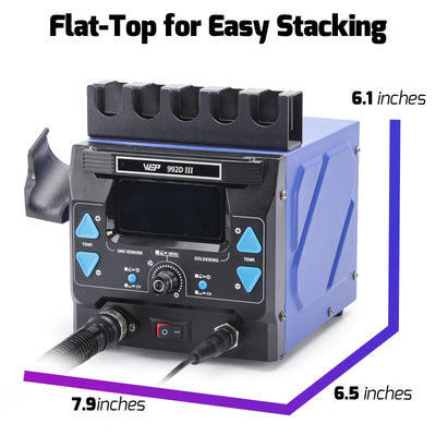 992D-III 2-in-1 Soldering & Hot Air Station