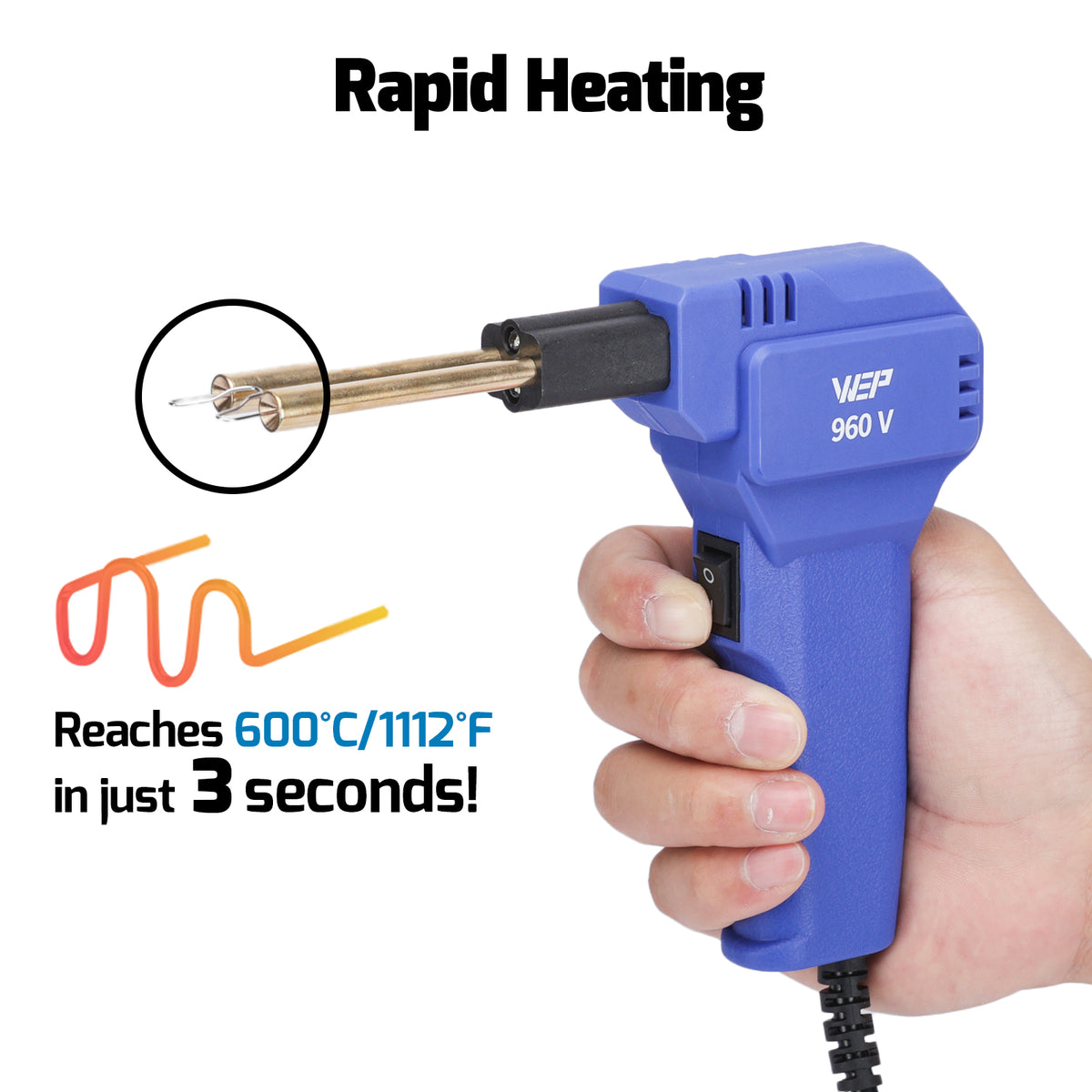 960 V Plastic Welding Kit Hot Stapler