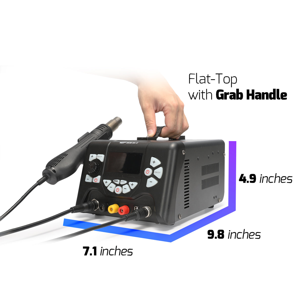 853D 5A II 3-in-1 Soldering + Rework + Power Supply