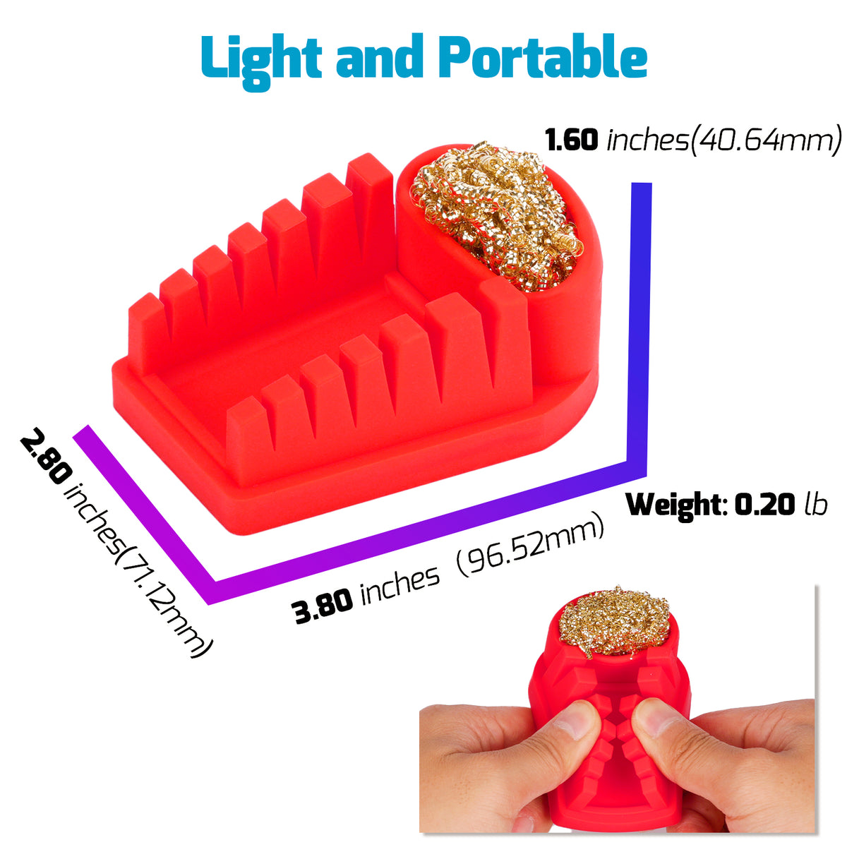 Silicone Wire Holder with Tip Cleaner