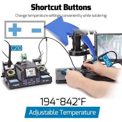982D II Dual-Channel Micro Soldering Station
