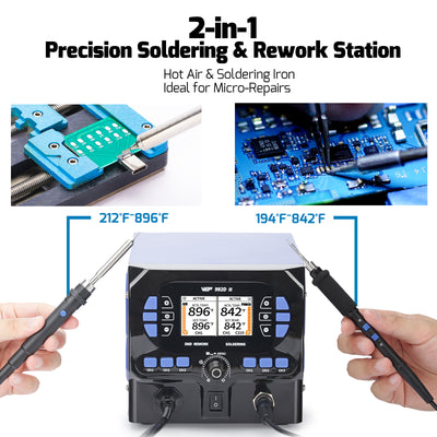 992D II 2-in-1 Soldering & Hot Air Pencil Station