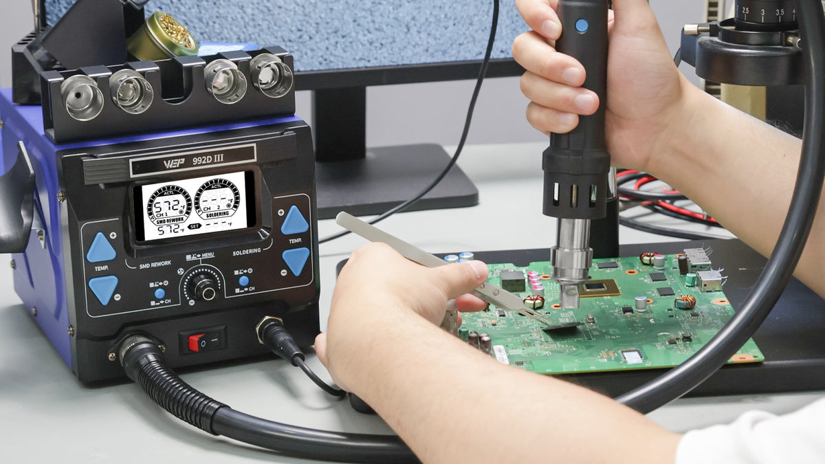 992D-III 2-in-1 Soldering & Hot Air Station