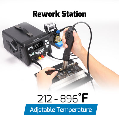 853D 5A II 3-in-1 Soldering + Rework + Power Supply