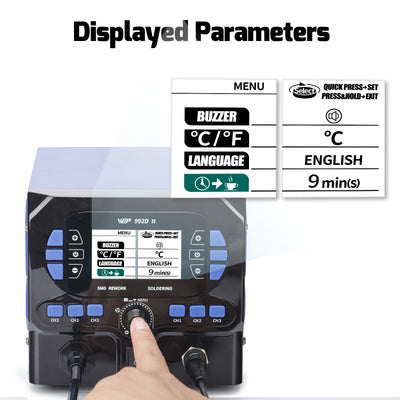 992D II 2-in-1 Soldering & Hot Air Pencil Station