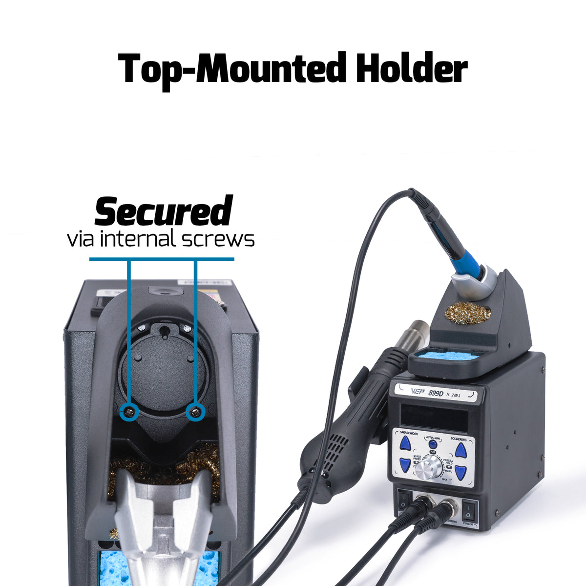 899D II Soldering + Rework 2-in-1 Station