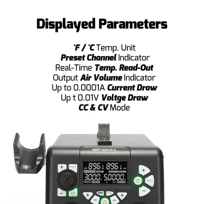 853D 5A II 3-in-1 Soldering + Rework + Power Supply