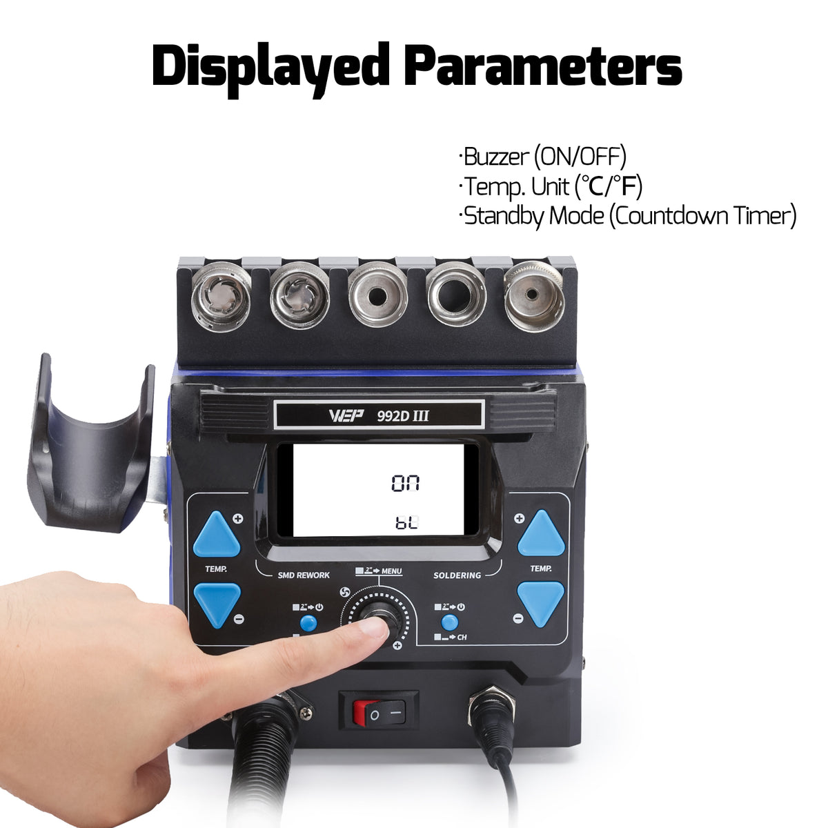 992D-III 2-in-1 Soldering & Hot Air Station