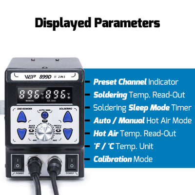 899D II Soldering + Rework 2-in-1 Station