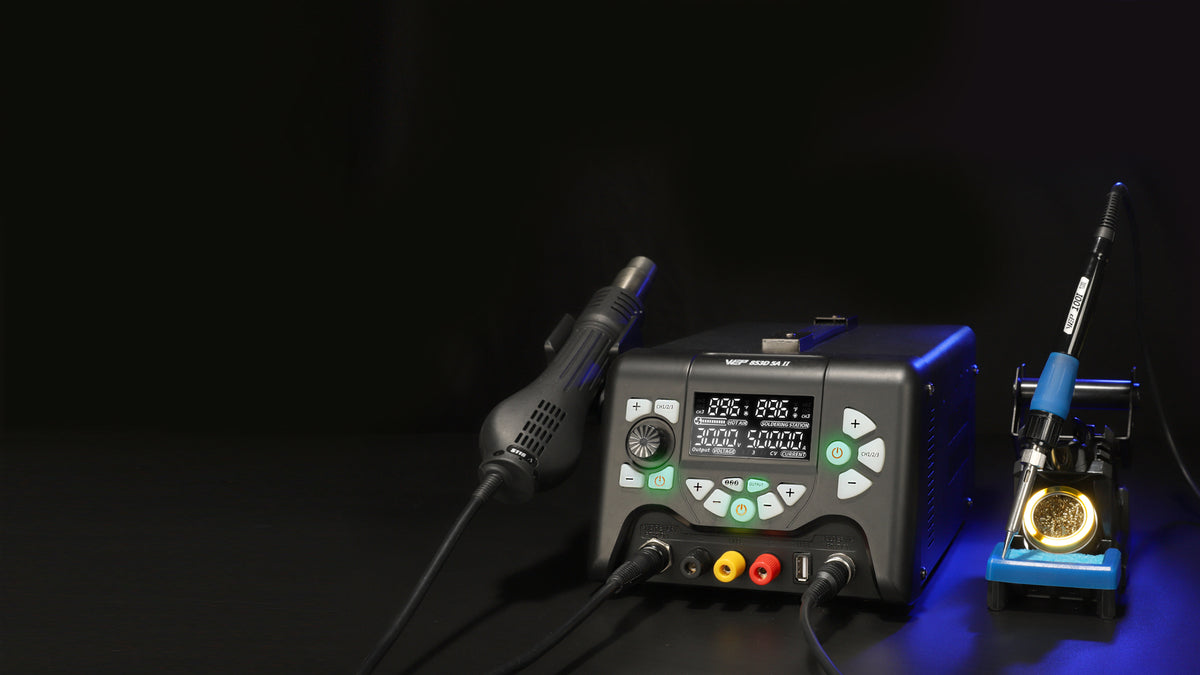 853D 5A II 3-in-1 Soldering + Rework + Power Supply