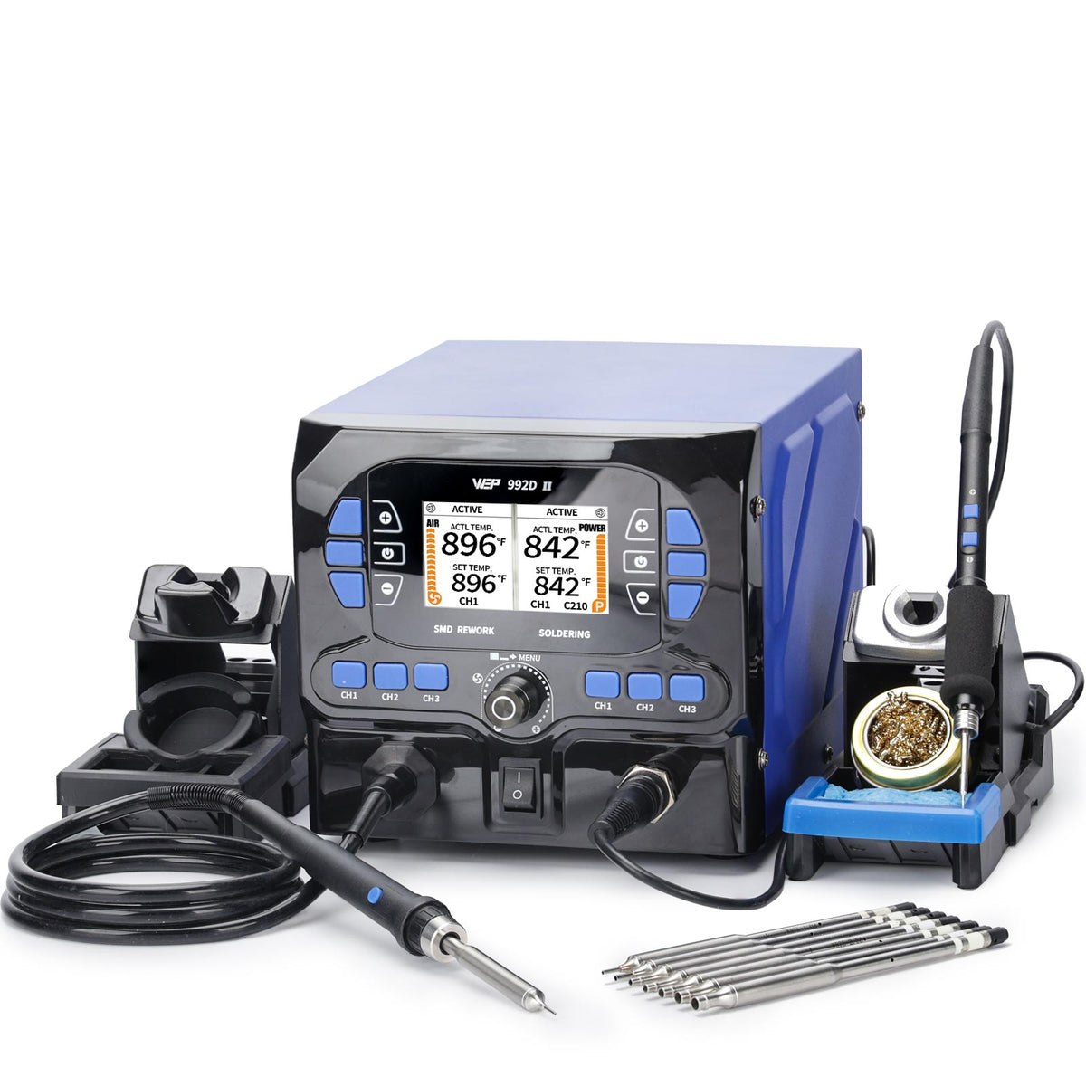 992D II 2-in-1 Soldering & Hot Air Pencil Station